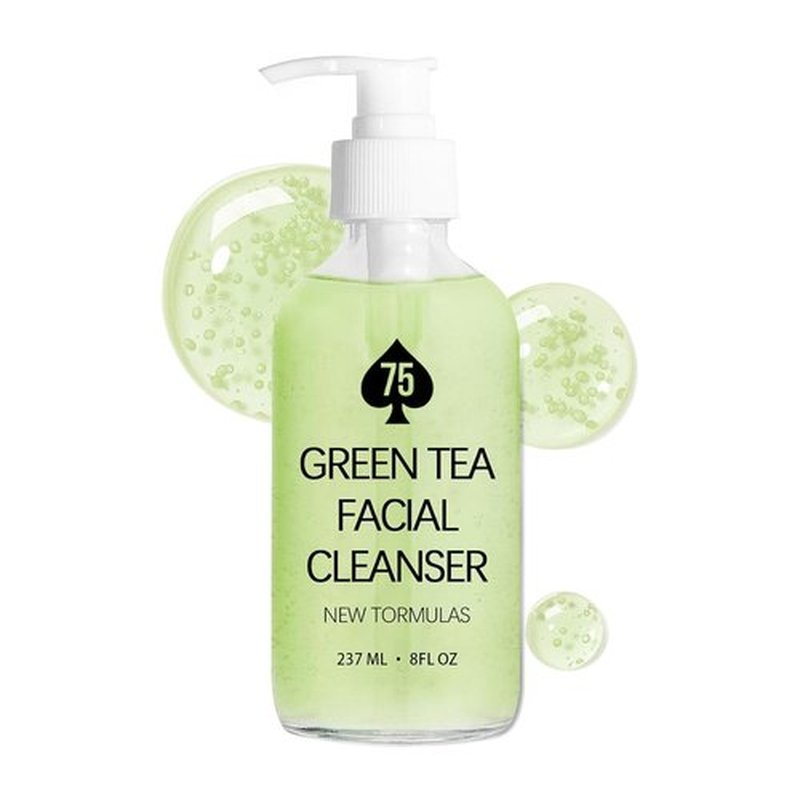 Skiennix Green Tea Face Wash - Hydrating Vegan Cleanser with Vitamins A, C, E & Kale Extract | 237ML/8 oz