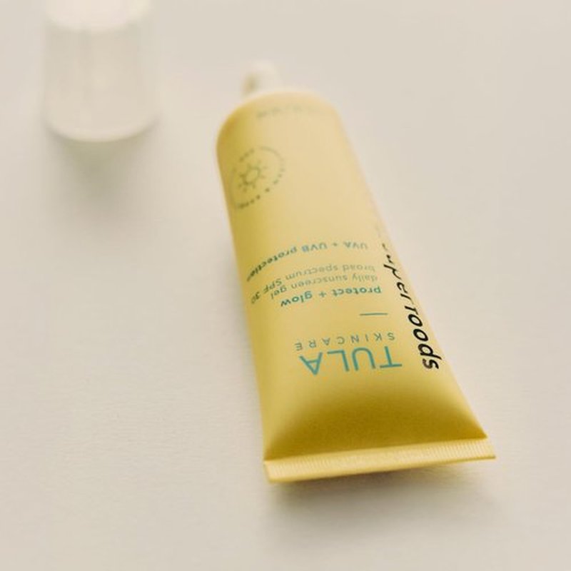 TULA Skincare Protect + Glow Daily Sunscreen SPF 30 - Brightens Dull Skin with Prebiotic & Probiotic Blend | 1.7 FL OZ
