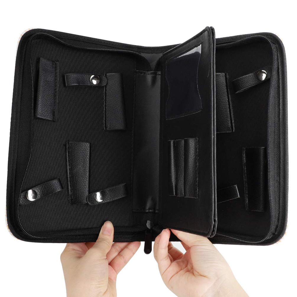 Uonlytech Scissors Holder Pouch Cases Professional Leather Shears Case Leather Barber Salon Scissors Cases for Hair Stylist