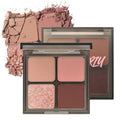 MERZY Mood Fit Eyeshadow Pallete, Matte, Shimmer, Glitter, Pearls, Highly Pigments, Long-Wearing (Amusing Rose) #S1