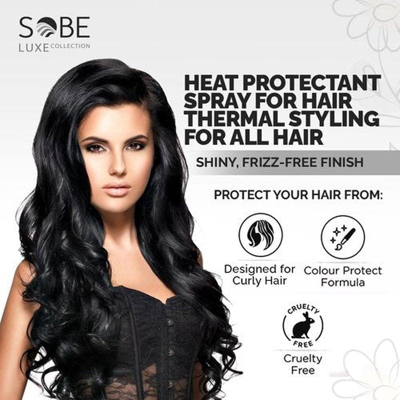 Heat Protectant Spray by [Brand Name] - 8 Fl Oz for Thermal Styling | Frizz-Free, Shiny Hair