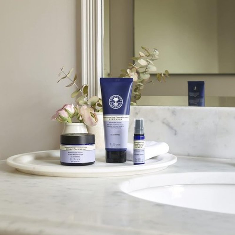 Neal's Yard Rejuvenating Frankincense Cleanser - Smooth & Refine All Skin Types, Vegan, 100mL
