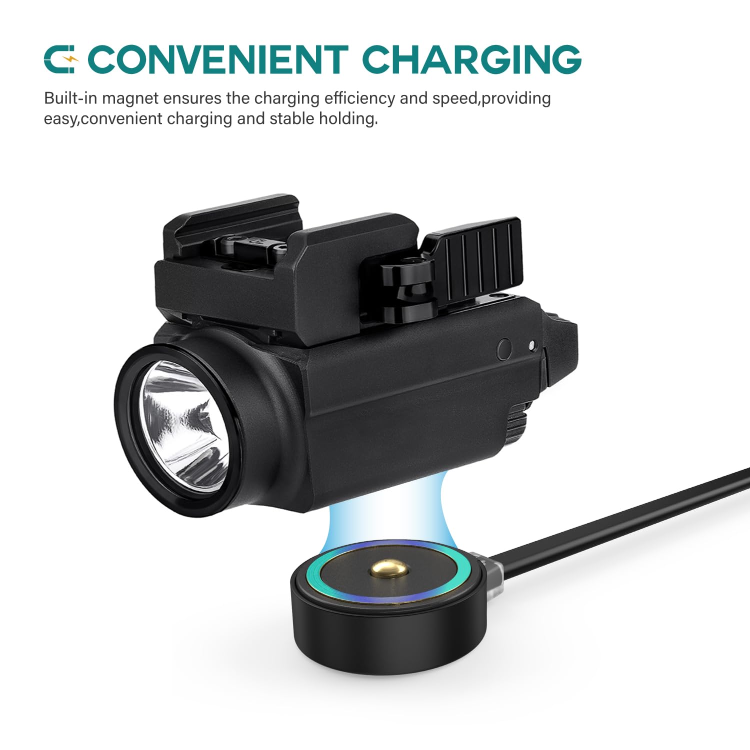 TUSITA MCC S Magnetic Charging Cable Only Compatible with Olight Flashlight Baldr RL Mini S BL, PL-Mini 1 2 - Special,100cm