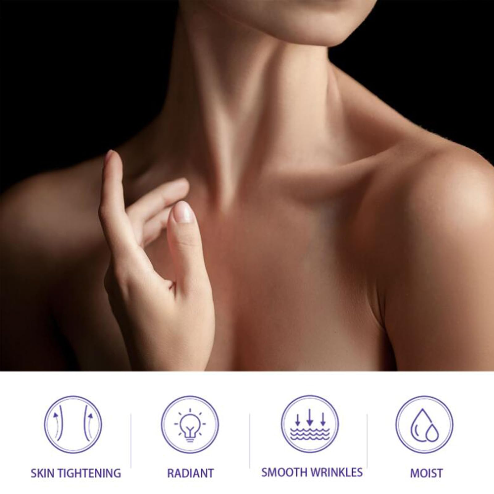 5% Collagen Complex Neck Firming Cream - Anti-Aging Moisturizer Improving Skin Elasticity for Men & Women, All Natural Ingredients - Retinol, Collagen & Hyaluronic Acid, 1.8 Fl Oz