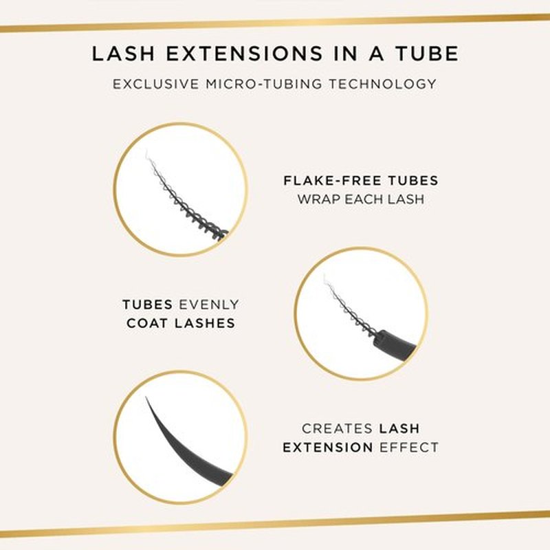 tarte tartelette tubing mascara – Lash Extensions in a Tube, Easy-to-Remove Eye Makeup, Clinically Proven to Volumize & Curl, 24Hr Smudge-Proof Longwear, Vegan & Cruelty-Free, full size, black