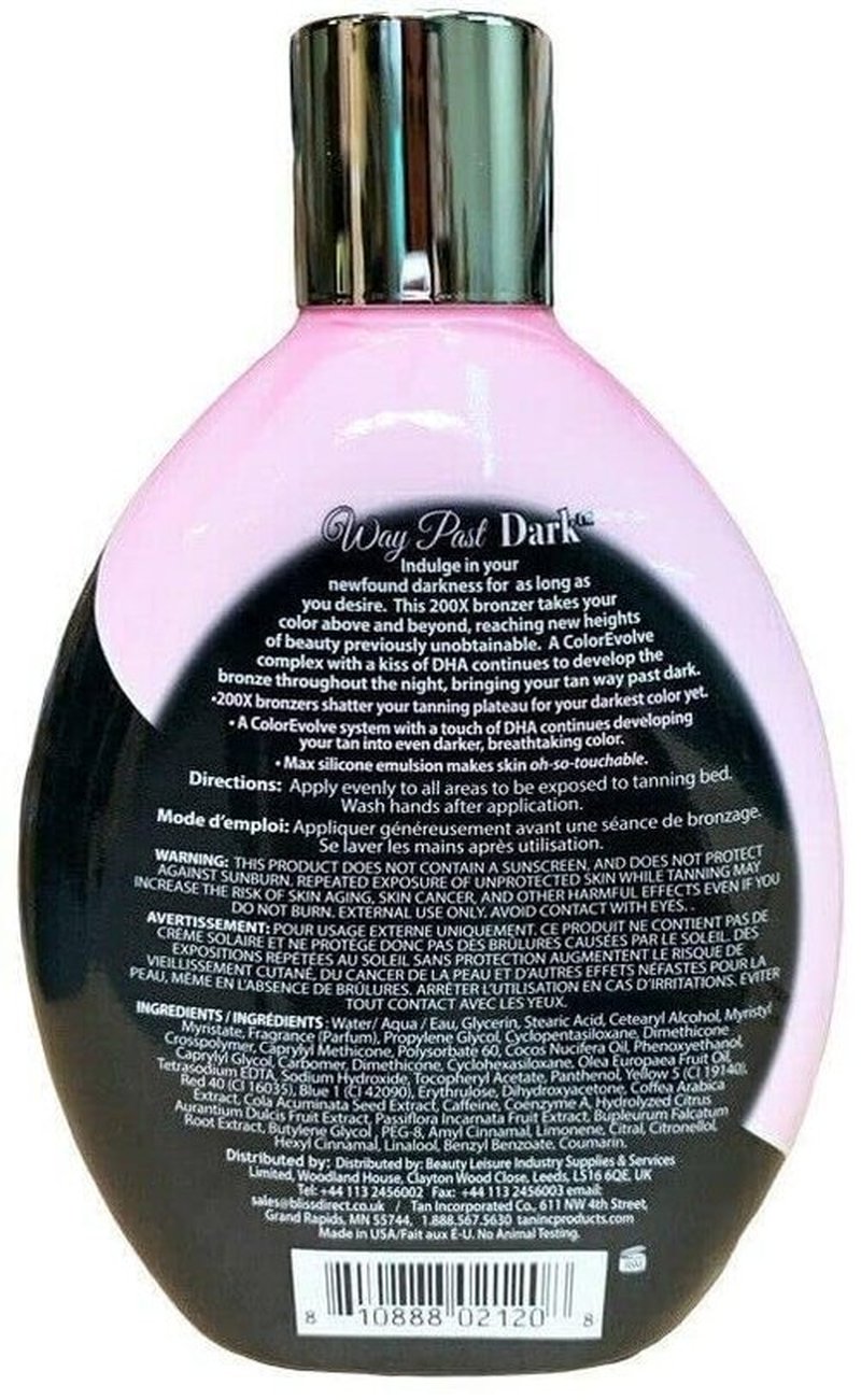 Brown Sugar Way Past Advanced 200x Indoor Tanning Bed Lotion With Bronzer, Indoor Suntan Lotion Tanning Lotion For Tanning Bed With Tattoo Protecting Formula, Bronzer Tanning Lotion, 13.5 Fl. oz.