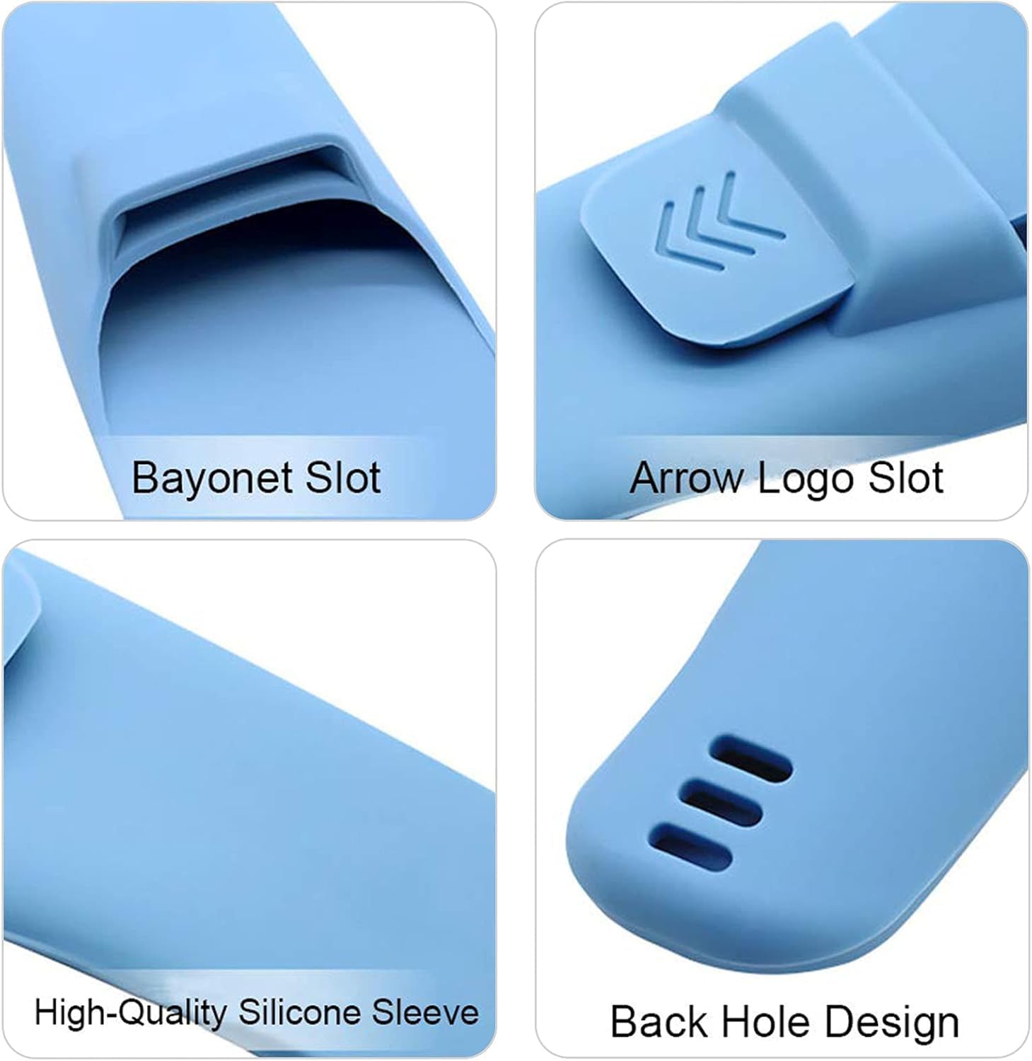 LinMei 3PCS Silicone Razor Travel Case Compatible with Gillette, Parker, Merkur Razor