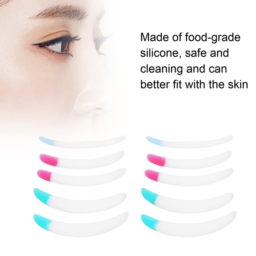 5 Pairs Eyelash Perming Pads Eyelash Perming Curler Pads Kit Silicone Eyelash Perming Pad Eyelashes Pads Soft Eyelashes Curler Tool