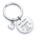 RSZOTW Nail Tech Jewelry Nail Technician Stylist Artist Gifts Manicurist Keychain Beautician Jewelry Cosmetology Gifts Manicurist Worker Keychain