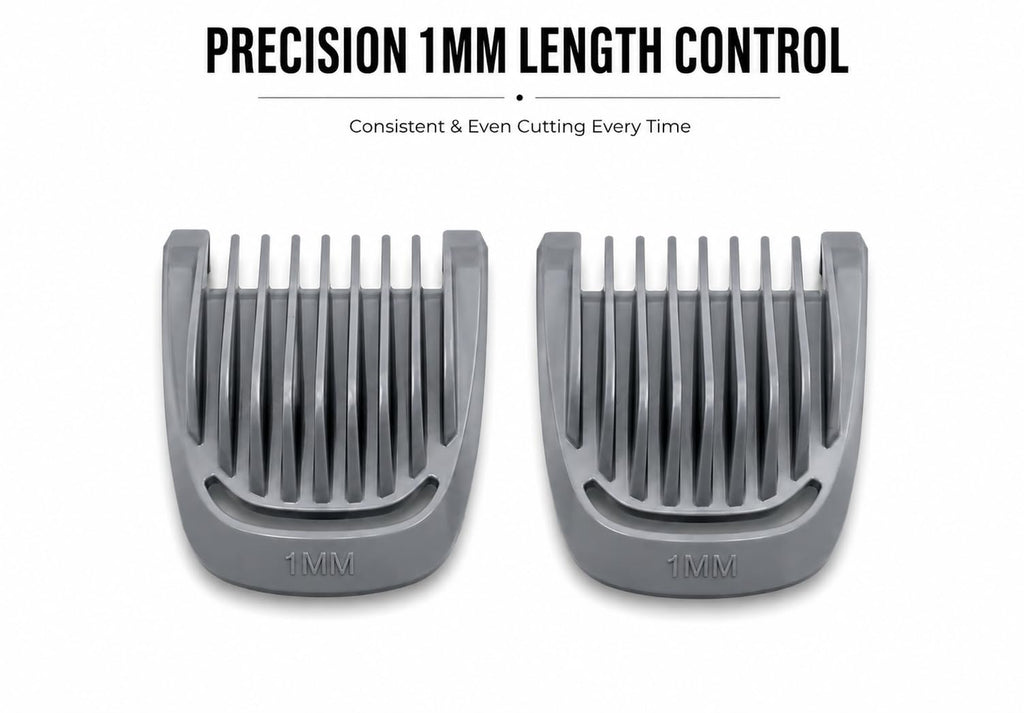Trimmer (2) Replacement 1mm Beard Hair Guard Comb Set for Philips Norelco