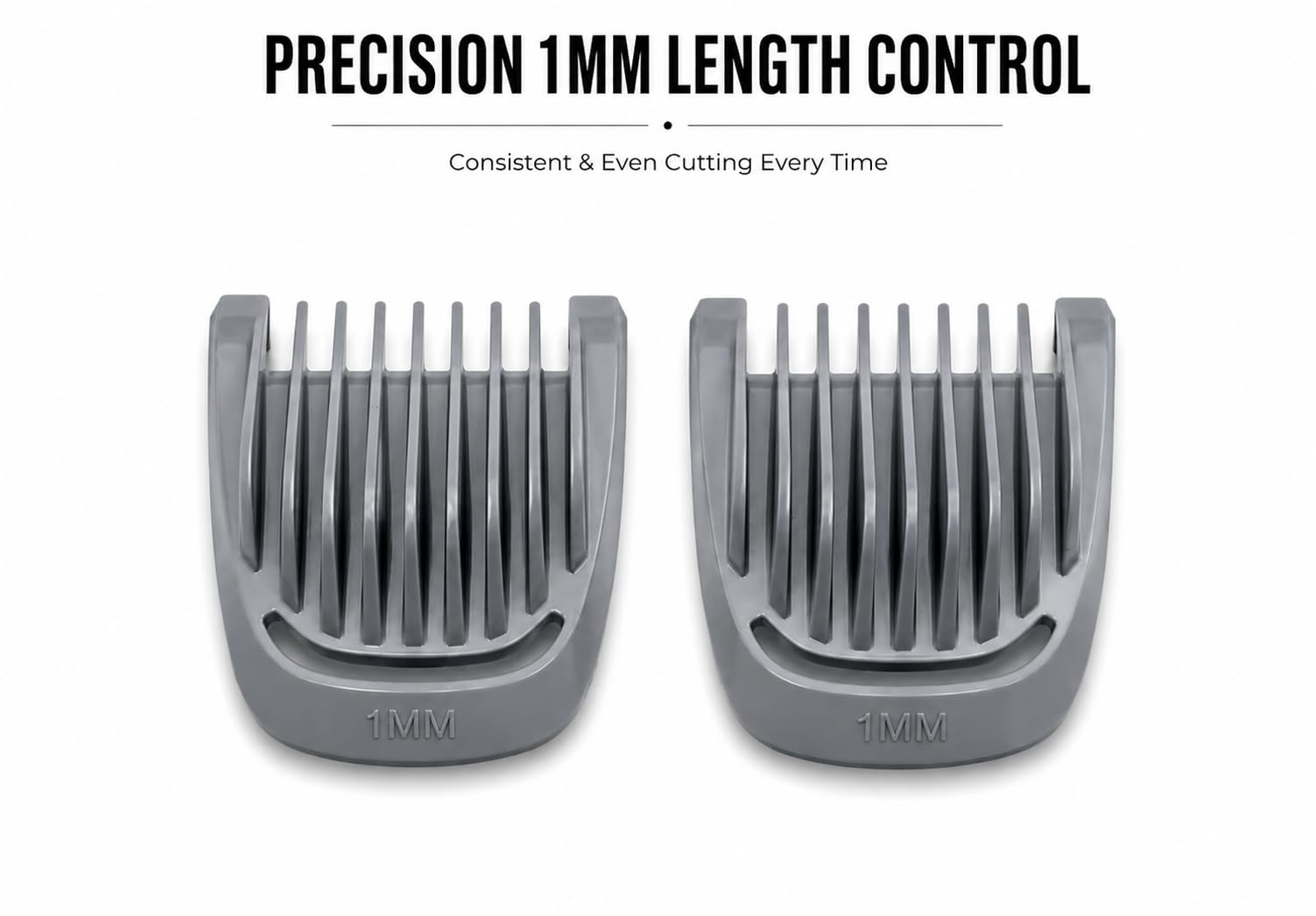 Trimmer (2) Replacement 1mm Beard Hair Guard Comb Set for Philips Norelco