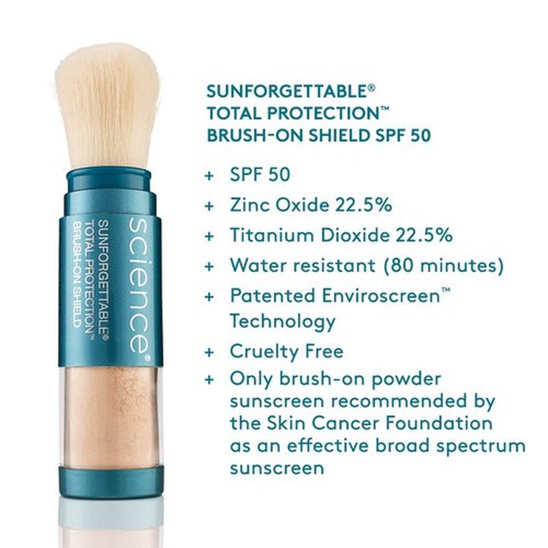 Colorescience Brush-On Sunscreen | Mineral Powder for Sensitive Skin Protection