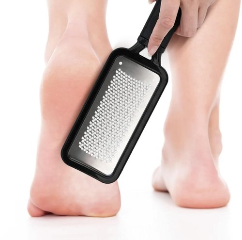 CHICSO 2 PCS Stainless Steel Profession Foot Callus Remover with Storage Bag