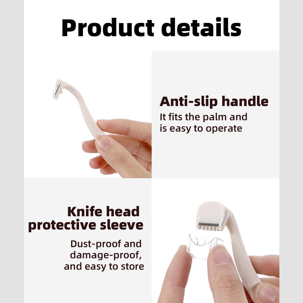Mini hair scraper - Precision Bikini & Underarm Razor with Ergonomic Handle, Smooth Skin, Travel-Friendly Design for Sensitive Areas, Painless Hair Removal, Easy to Clean (3 Pcs)
