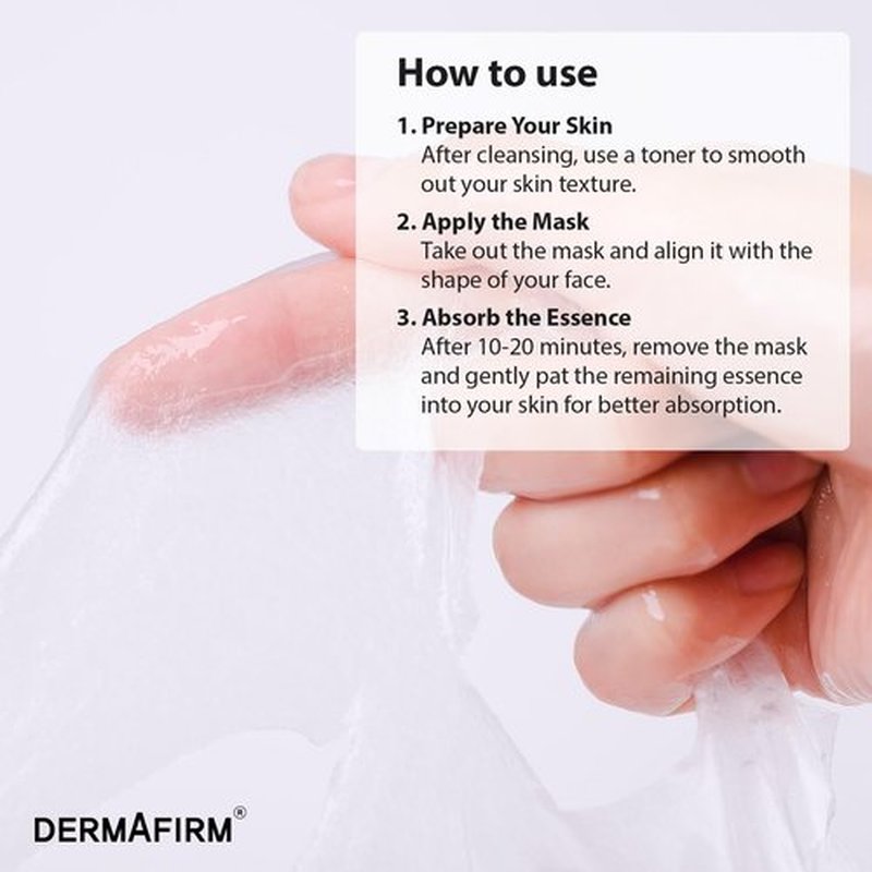 Dermafirm Soothing Repair Face Mask Sheets R4 | Hydrating Essence Leave-On Korean Facial Mask with Eucalyptus, Peptide and Collagen | Gentle on All Skin Types No Animal Trials No Paraben (5 EA, 1 oz)