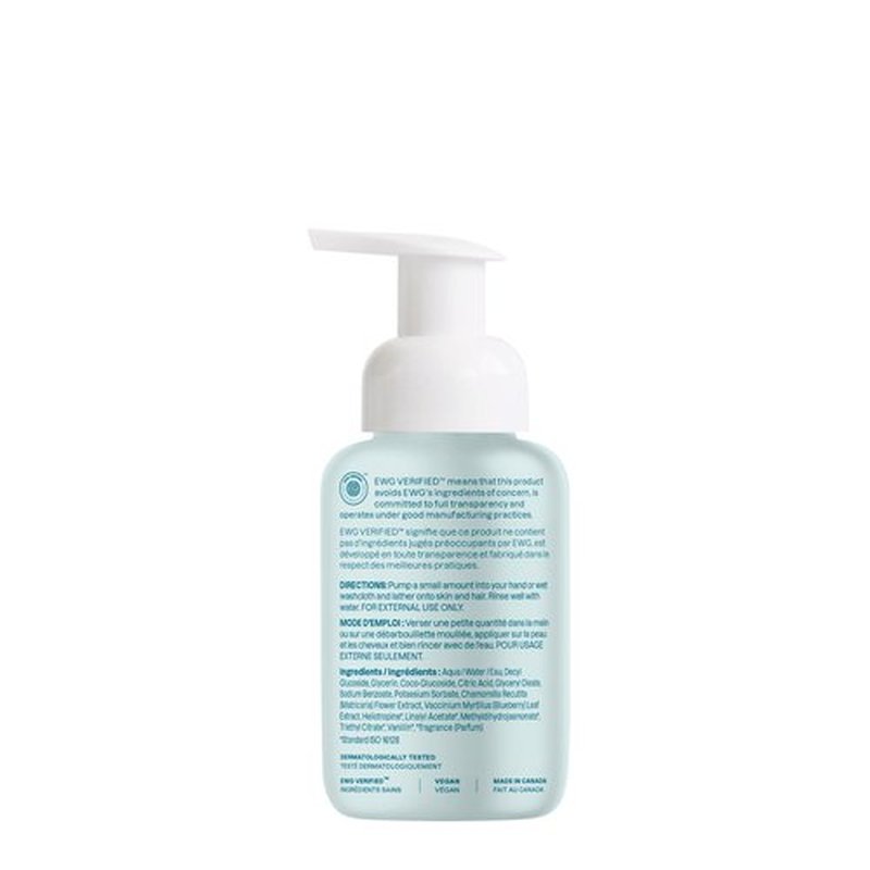 ATTITUDE 2-in-1 Hair and Body Foaming Baby Wash, EWG Verified Shampoo Soap, Dermatologically Tested, Made with Naturally Derived Ingredients, Vegan, Good Night, 10 Fl Oz (Pack of 3)
