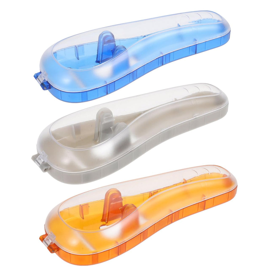 Beavorty Travel Razor Case for Men Lightweight Portable Shaver Storage Box with Secure Strap Compact Razor Protection for Electric Razors 6.49X2.36X1.37In