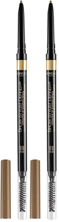 L'Oreal Paris Makeup Brow Stylist Definer Waterproof Eyebrow Pencil,Ultra-Fine Mechanical Pencil,Draws Tiny Brow Hairs and Fills in Sparse Areas and Gaps,Blonde,0.003 Ounce,(Pack of 2)