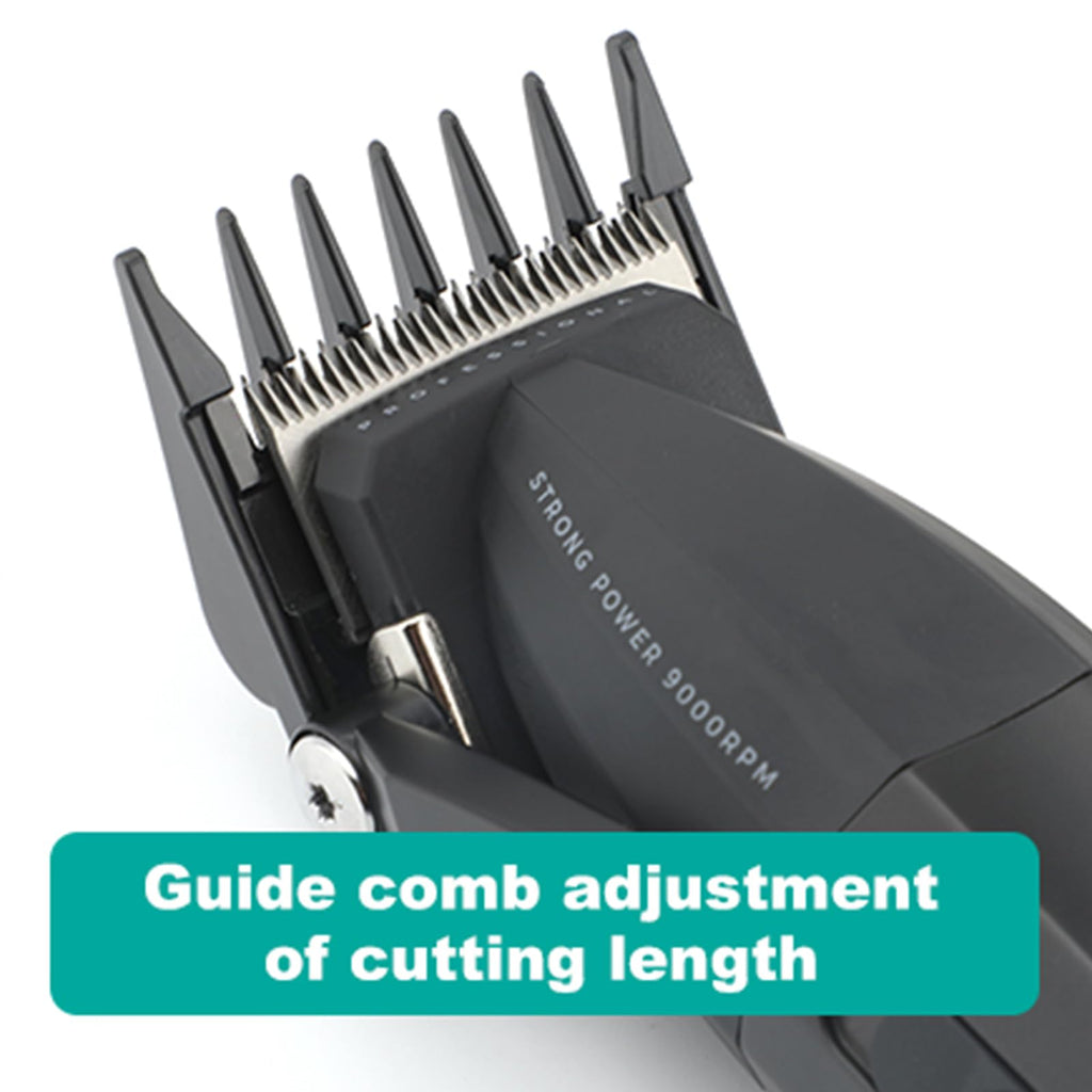VGR 003 Fresh Fade Hair Clipper, Professional Hair Trimmer, Cord/Cordless Rechargeable Hair Cutting Tools with LED Display, 9000 RPM Barber Clippers, Green