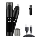Infinity Choices Nose Hair Trimmer for Men Women - Electric Nose Hair Clipper with Replaceable Stainless Steel Blade, Powerful 6500RPM Motor, Wet/Dry Use, Portable USB Rechargeable Design | Black