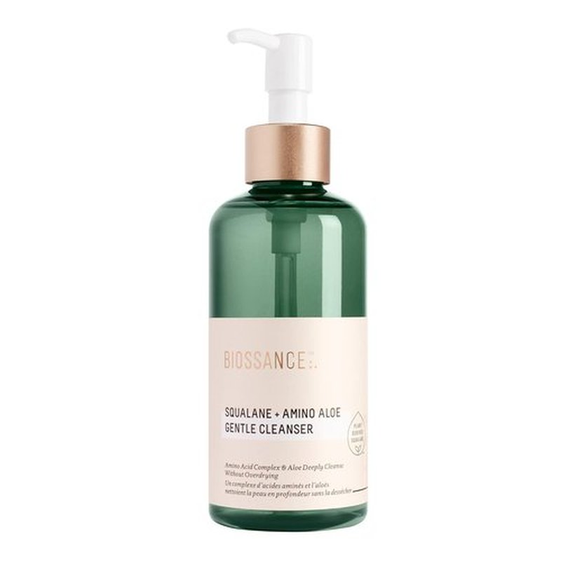 Biossance Squalane + Amino Aloe Face Wash - Hydrating Foaming Cleanser for All Skin Types | Removes Makeup & Deep Cleans Pores