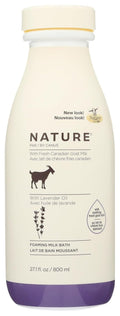 Nature by Canus Foaming Milk Bath - Smoothing Lavender Infusion with Fresh Canadian Goat Milk | 27.1 Fl Oz