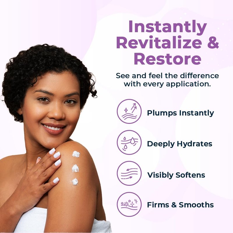 VitaMedica Hyaluronic Acid Body Moisturizer - Intense Hydration & Firming Lotion | Fragrance-Free, 18.25 fl oz