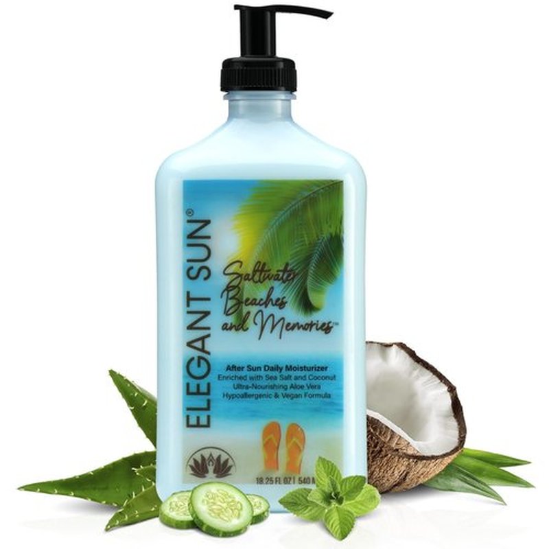 **Saltwater Beaches Tan Extender - Aloe Vera After Sun Lotion for Sensitive Skin | Unisex Fresh Scent**