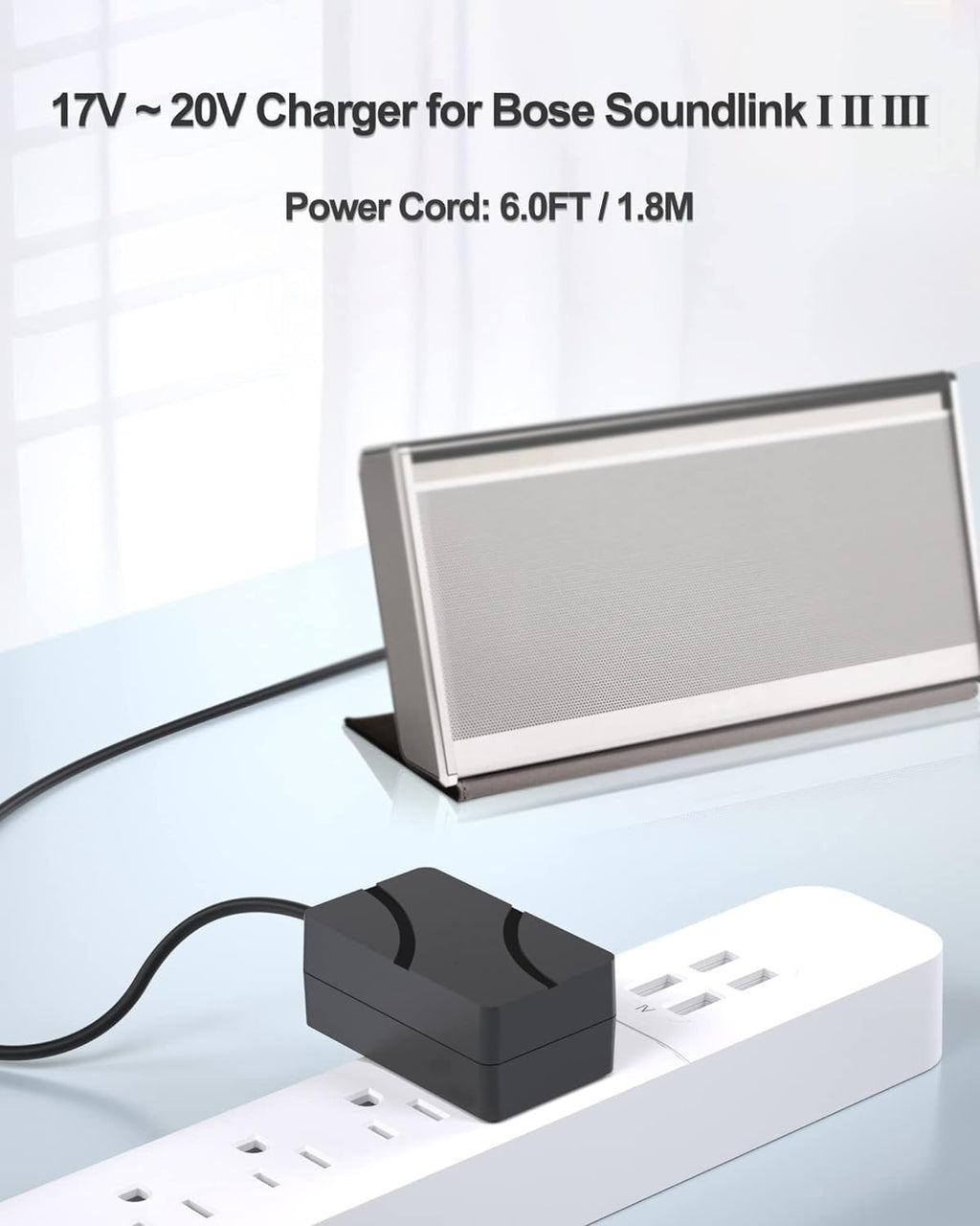 FGIEU 17~20V Speaker Charger for Bose Soundlink I II III 1 2 3 Wireless Mobile Speaker 369946-1300 306386-101 404600 414255 replacement for Soundlink Charger Power Cord