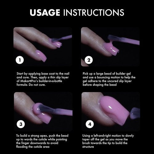 MakarttPro Builder Nail Gel in a Bottle Series: 12 Neutral Cover Colors, 17ml Nail Gel Set for Professional Nail Technicians, Soak-Off Builder Gel for Natural Overlays and Sculpted Manicures