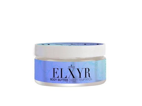 Sensuva ELXYR Body Butter - Sweet Temptation | Hydrating & Moisturizing Formula for Very Dry Skin | 8 oz.