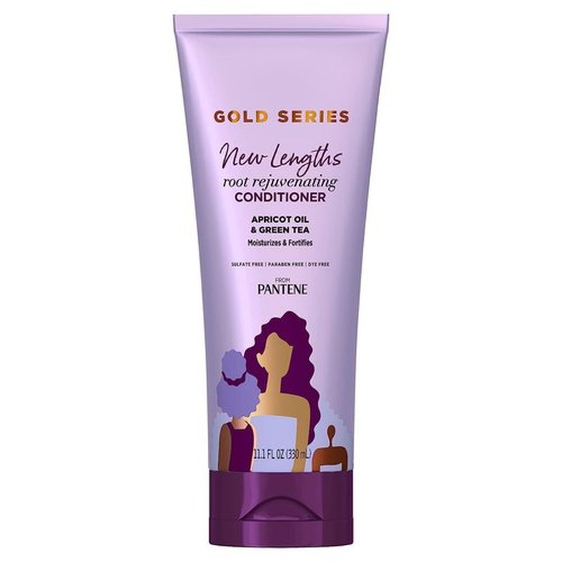 Pantene Gold Series Root Rejuvenating Conditioner - Moisturizes & Fortifies Natural Hair | 11.1 Fl Oz