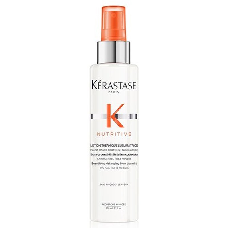 KERASTASE Nutritive Heat Protecting Spray - Nourishing Heat Protectant for Fine to Medium Dry Hair | 5.1 Fl Oz