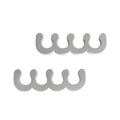 Barefoot Scientist Spaced Out Gel Toe Separator Nail Spreaders, Pedicure Toe Spacers for Women and Men, Relax and Strengthen Sore Feet, 2 Sizes Included