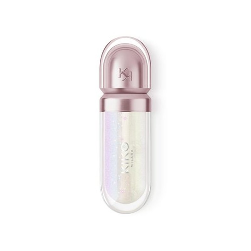 Kiko Milano 3D Hydra Lip Oil – Hydrating, Nourishing, High-Shine Lip Treatment, Non-Sticky, Moisturizing Formula with Vitamin E – 01 Milky Way – 6.5ml