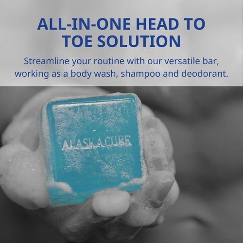 Skiennix Cool Menthol Body Soap Bar - Refreshing Cleanser with 3% Menthol | 4.93oz Ideal for Men & Women