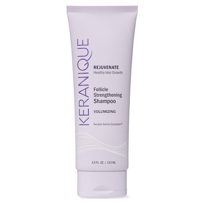 Keranique Volumizing Shampoo for Hair Repair, Growth & Thinning Hair Support – Keratin, Biotin, Menthol & Niacinamide, Anti-Breakage, Lightweight Strengthening Formula 3.4 Oz - Keratin Amino Complex™