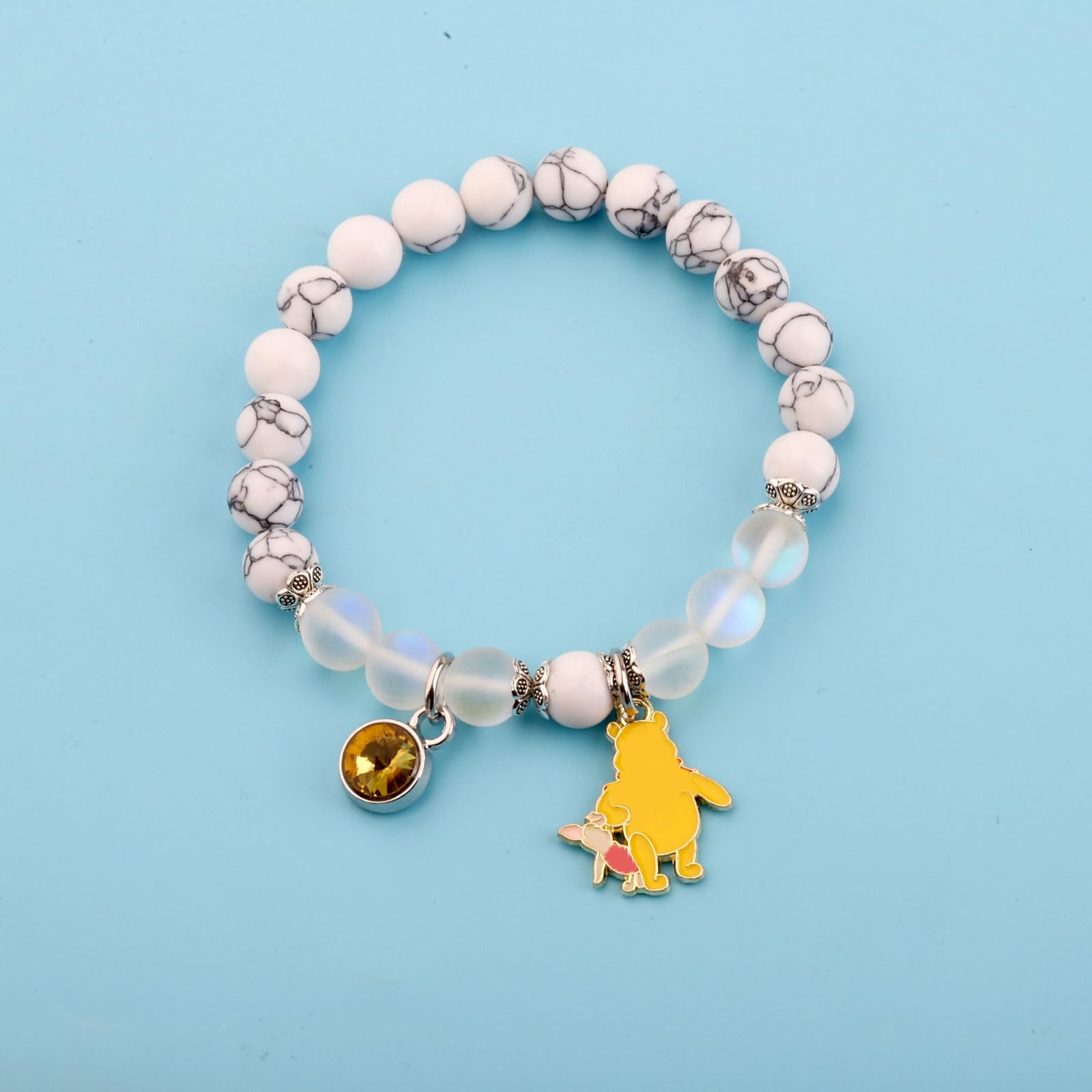 FUSTMW Bear Friendship Gifts Bear Bracelet Cartoon Lover Gifts Bear And Friend Gift Inspirational Friend Gift