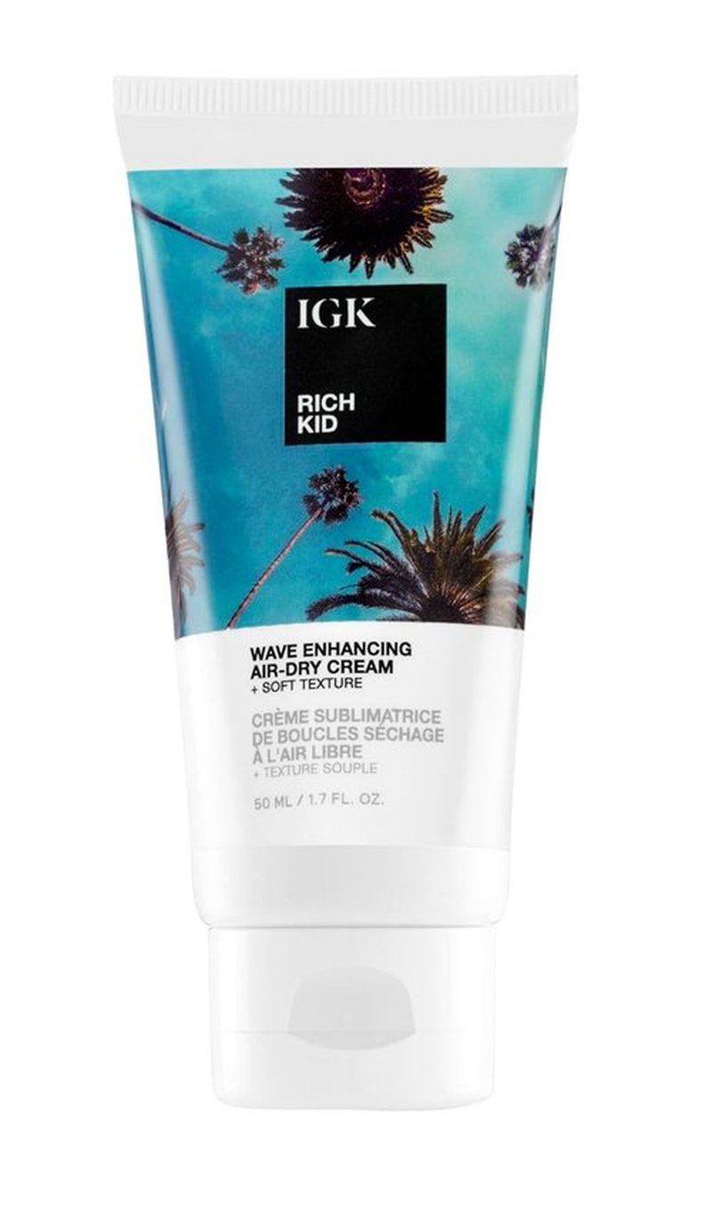IGK RICH KID Wave Enhancing Air-Dry Cream - Hold, Texture & Shine | Vegan & Cruelty-Free