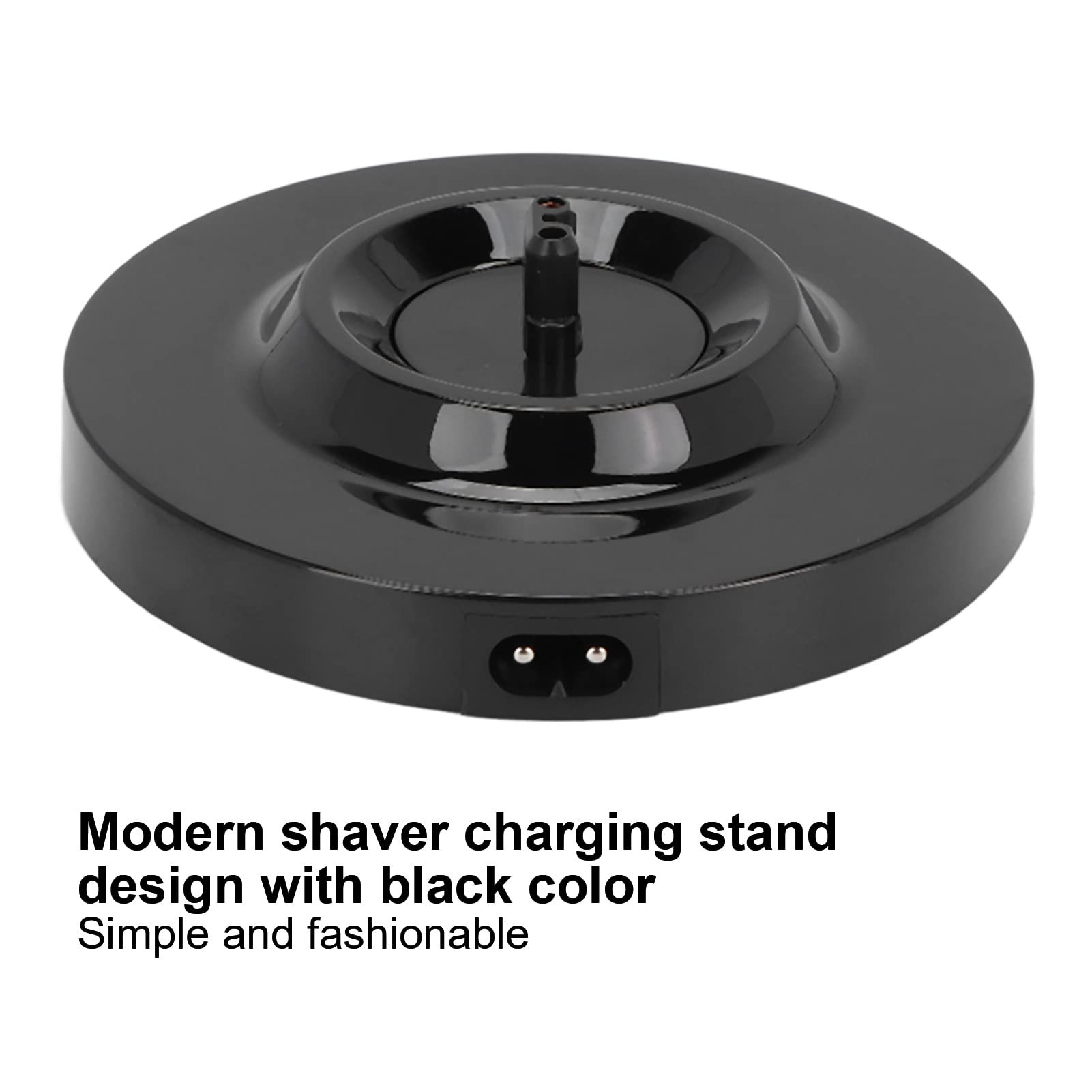 Dioche Electric Shaver Charging Stand Round Shape Men's Electric Shaving Razor Charging Base for s5000 6000 7000 s8000 s9000 Black