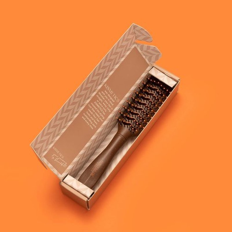 Skiennix Coconut Oil Infused Vent Brush - Ideal for Blow-Drying, Styling, and Curling All Hair Types