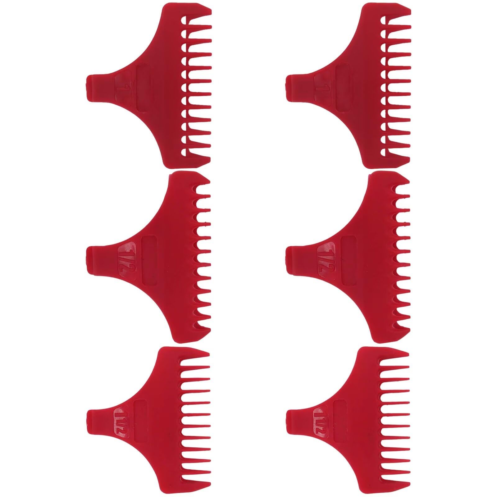 INGQI Set of 3 for T Wide Trimmer Guides Replacement for W-a-h-l #3792 – Fit for the 5 Star Detailer #2215 T Wide Blade - Red