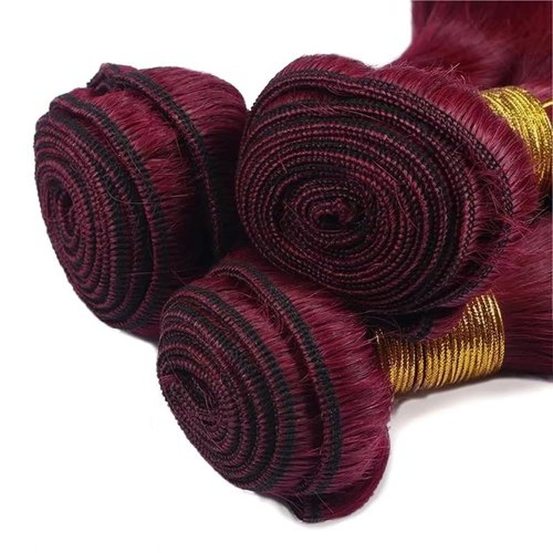 24 26 28 inch Burgundy Bundles 99j Body Wave Human Hair Bundles Red Human Hair Bundle Burgundy Body Wave Bundle