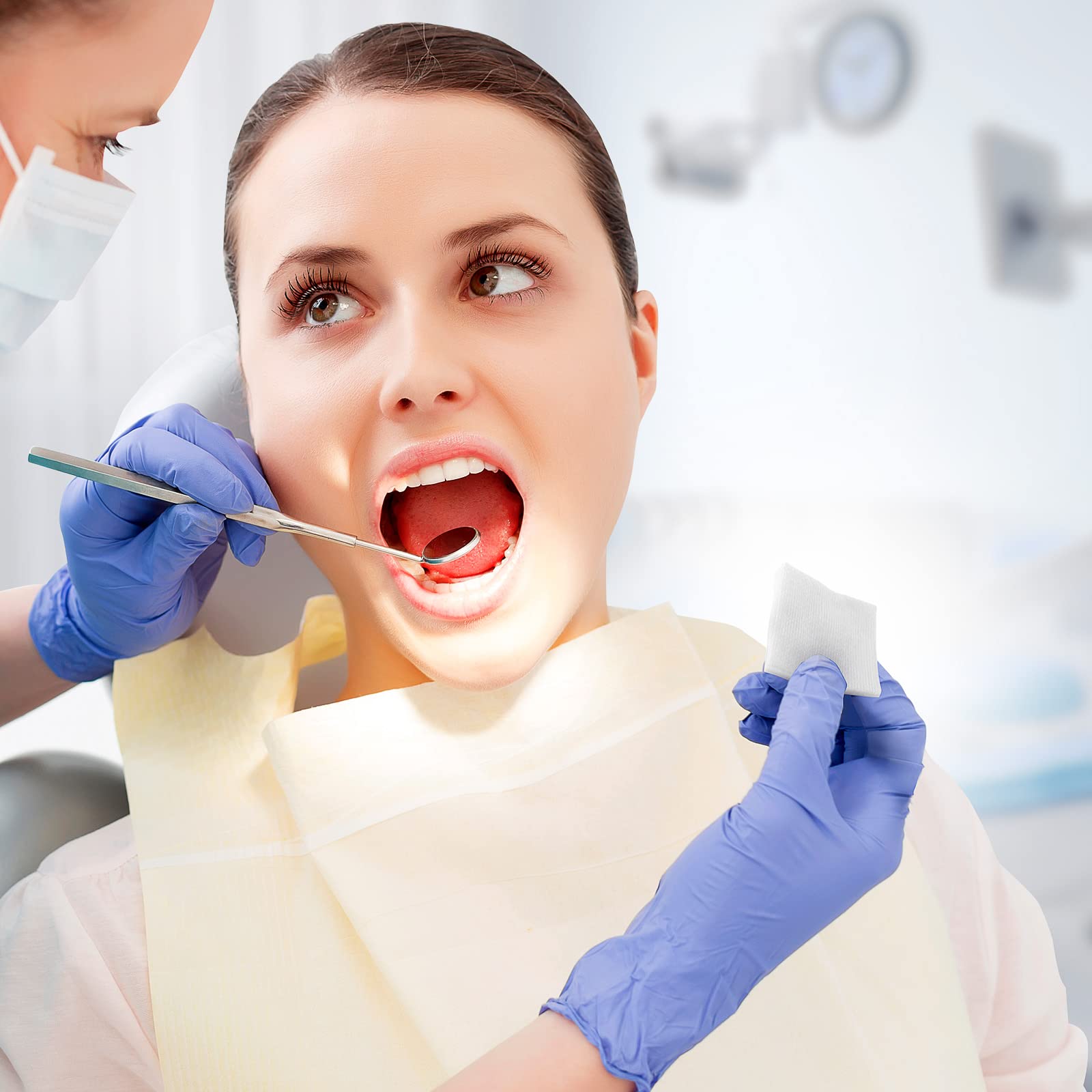 JMU 800 Gauze Pads 4x4, Non Woven Sponges 4-Ply Non-Sterile Guaze All Purpose Gauze Sponges(200Pcs/Bag,Total 4 Bags)