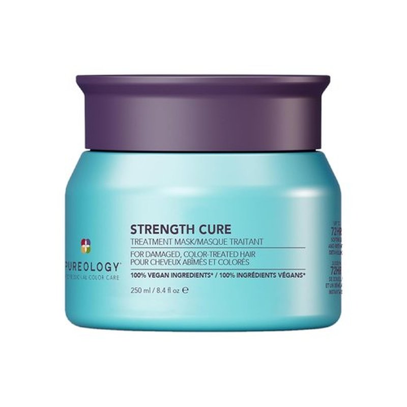 Pureology Strength Cure Hair Treatment Mask - Intense Repair for Damaged Color-Treated Hair | Vegan Formula