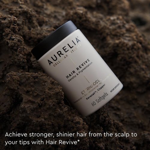 AURELIA Hair Revive - Advanced Cellular Anti-Aging Supplement for Fuller, Healthier Hair | Zinc & Resveratrol
