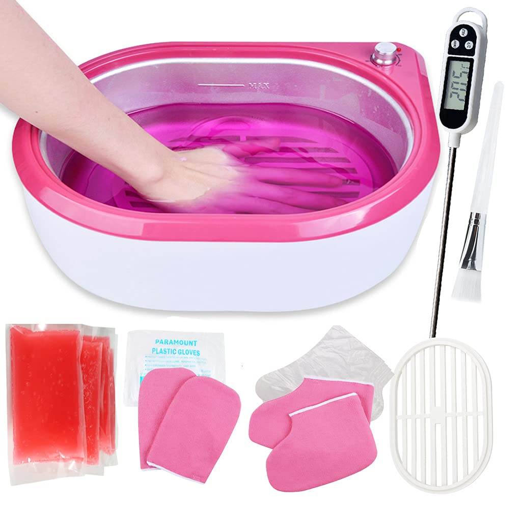 2.7L Paraffin Wax Machine Moisturizing Paraffin Bath Hand Therapy Warmer Kit for Smooth and Soft Hands Feet Skin Salon Spa Paraffin Equipment Rapid Heating Easy to Use