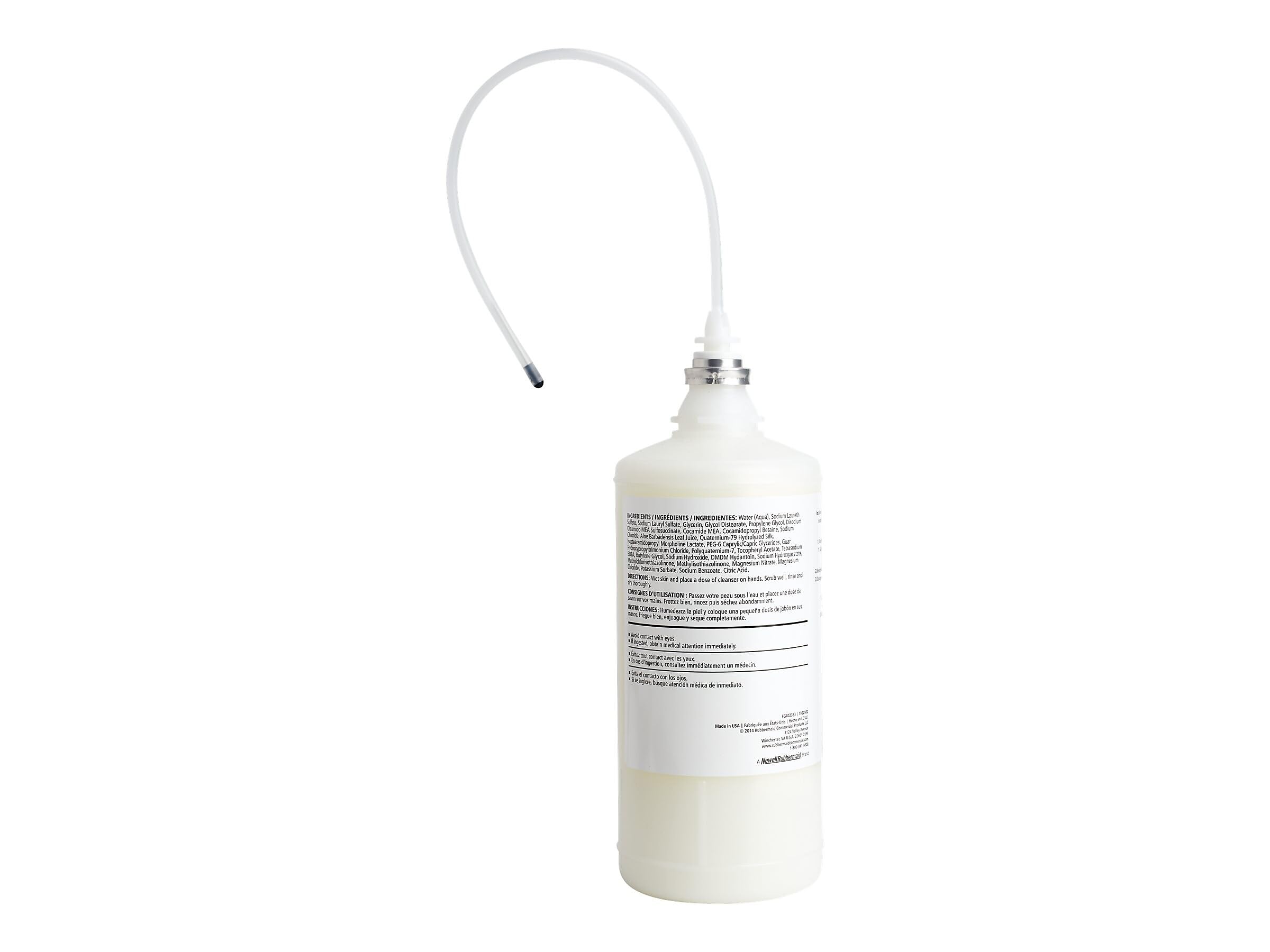 Rubbermaid Commercial Products OneShot Dye & Fragrance Free Lotion Hand Soap Refill, 800mL, Compatible with RCP's Touchless OneShot Foam Dispensers, for Restrooms in Restaurants/Offices