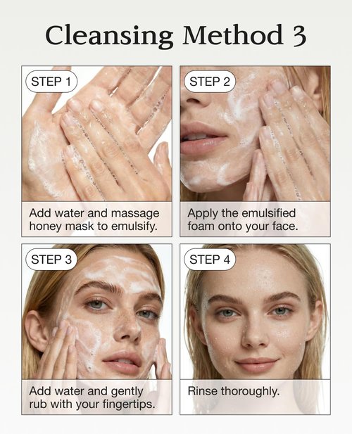 BLANC DUBU Nuborn Cell Deep Clean Spa Honey Mask | Honey Skincare 2-in-1, Korean Cleanser & Exfoliating Face Wash | Facial Cleanser & Cleansing Face Mask