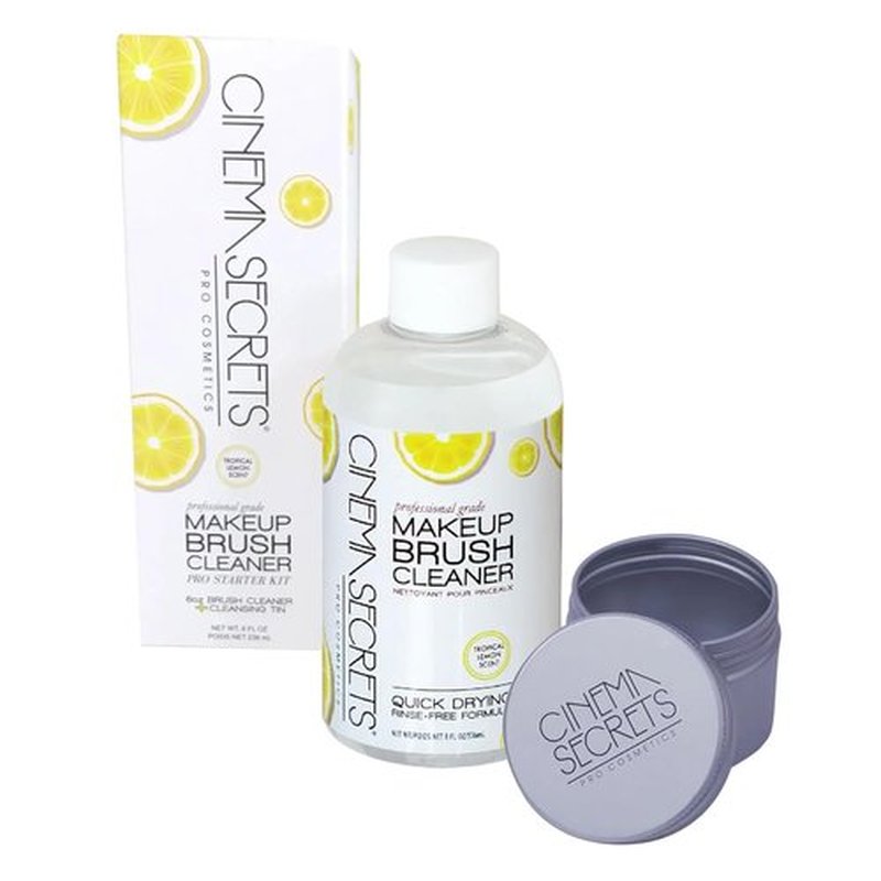 Cinema Secrets Professional Makeup Brush Cleaner - 8oz Kit for Effortless Brush Care
